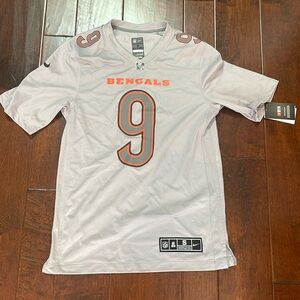 NWT NFL Nike men’s grey Joe burrow bengals jersey